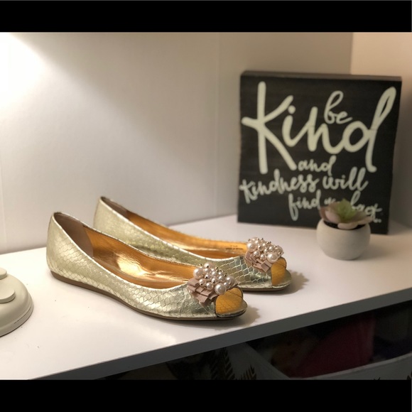 kate spade Shoes - Kate Spade Peep Toe Flat